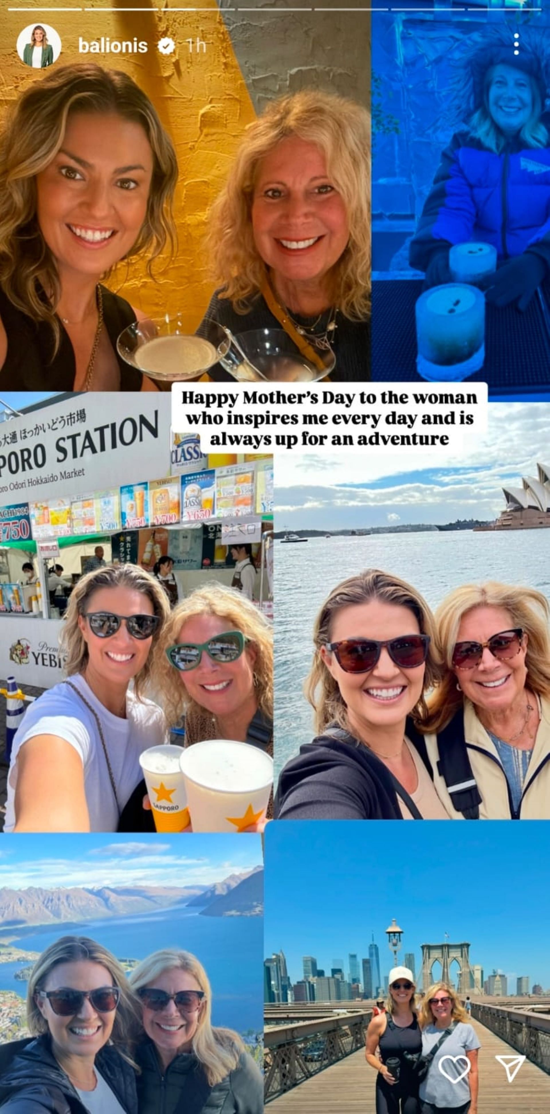 Amanda Balionis with her mother Dana